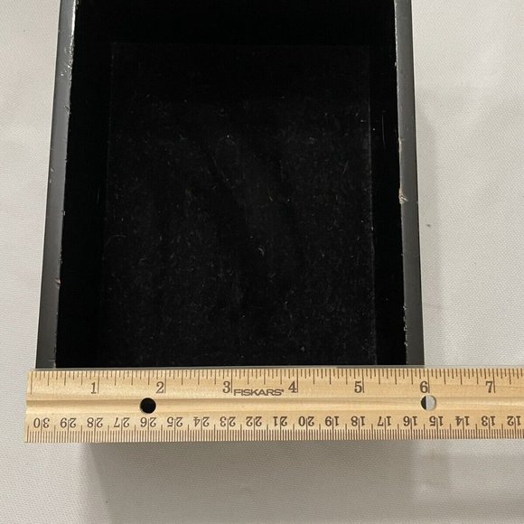 Black Lacquered Box with Nautical Old World Map - Engravable - Picture 9 of 11